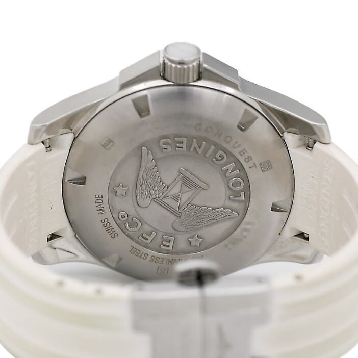 【二手95新】浪琴表运动系列橡胶精钢陶瓷自动机械折叠扣男表女表L3.655.4 二手奢侈品腕表手表
